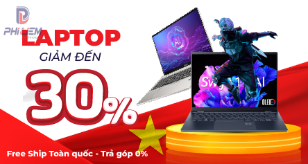 Giảm giá 30% laptop