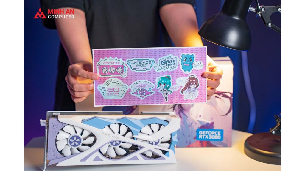 Card màn hình YESTON GeForce RTX 3080 Sakura 10GB GDDR6X 15 Card màn hình YESTON GeForce RTX 3080 Sakura 10GB GDDR6X