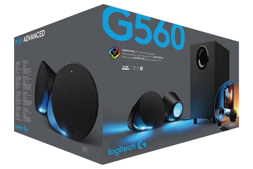 Loa Logitech G560 (Lightsync | 2.1 | 240W | Bluetooth) 7 Loa Logitech G560 (Lightsync | 2.1 | 240W | Bluetooth)