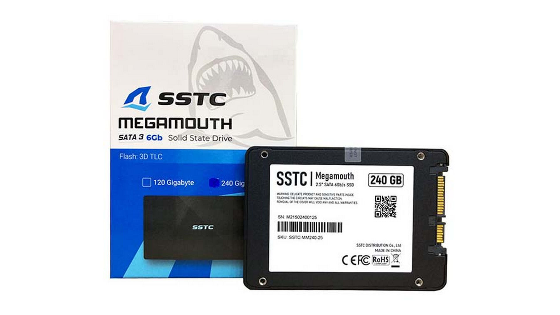 Ổ cứng SSD SSTC 240GB Megamouth (Sata III | SSTC-MM240-25)