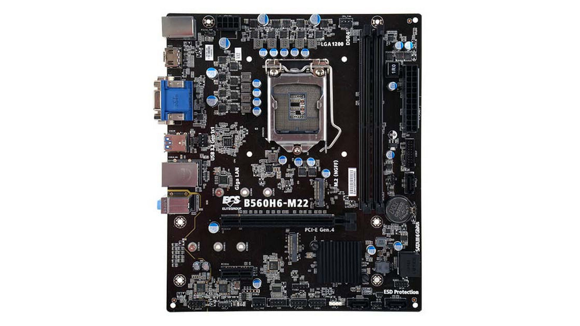 Mainboard ECS B560H6-M22 (LGA 1200 | M-ATX | 2 khe RAM DDR4)