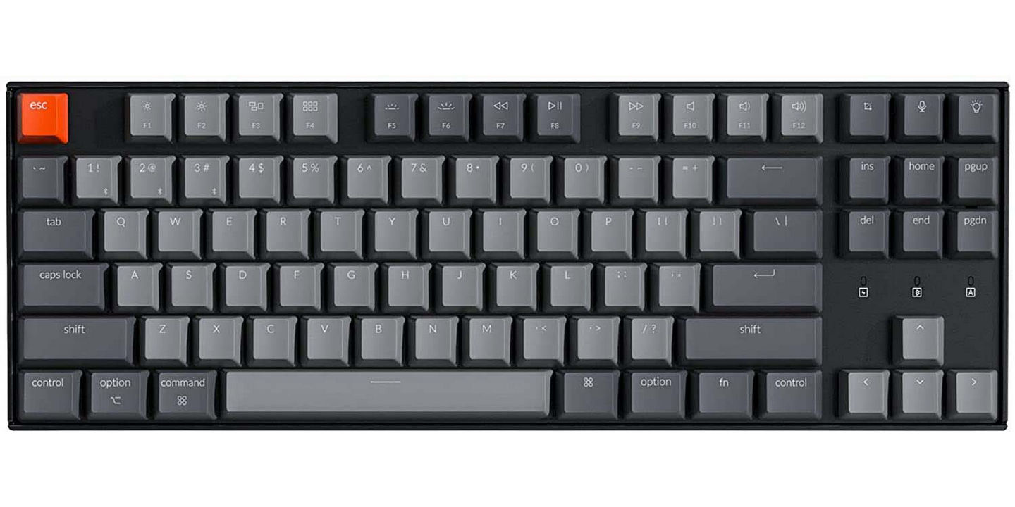 Bàn phím cơ Keychron K8 - Gateron Brown Switch (LED đơn)