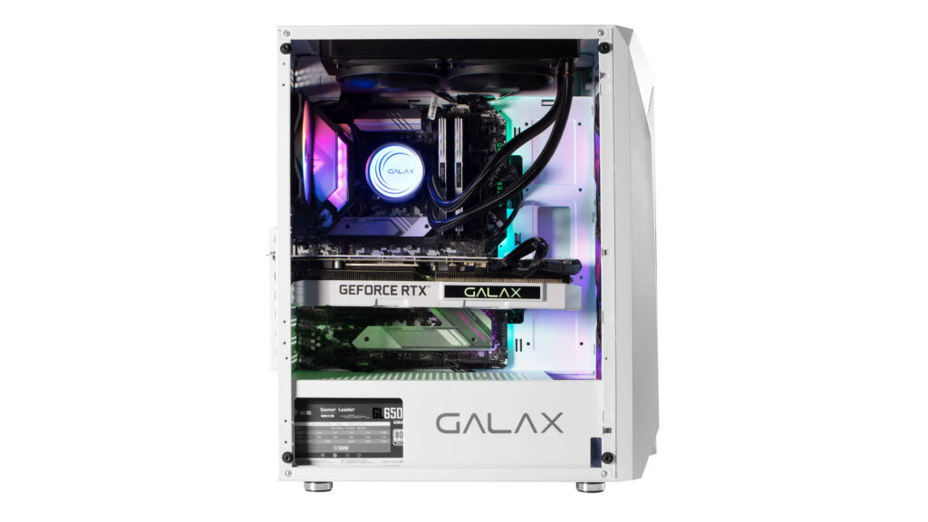 Vỏ case Galax Revolution 05 ARGB ( Trắng | Kèm bộ Fan ) 14 Vỏ case Galax Revolution 05 ARGB ( Trắng | Kèm bộ Fan )