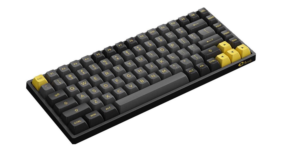 Bàn Phím Cơ AKKO 3084B Plus Black & Gold (AKKO CS Switch Jelly Pink)