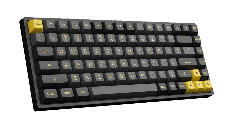 Bàn Phím Cơ AKKO 3084B Plus Black & Gold (AKKO CS Switch Jelly Pink)