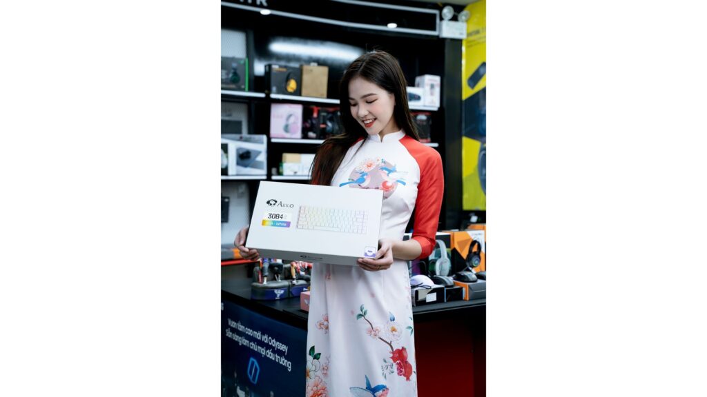 Bàn Phím Cơ AKKO 3084v2 RGB White (AKKO CS Jelly Pink Switch) 8 Bàn Phím Cơ AKKO 3084v2 RGB White (AKKO CS Jelly Pink Switch)