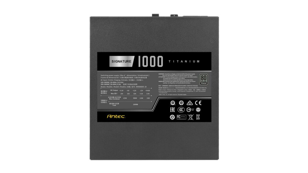 Nguồn Máy Tính Antec Signature ST1000 Titanium (1000W | 80 Plus Titanium | Modular)