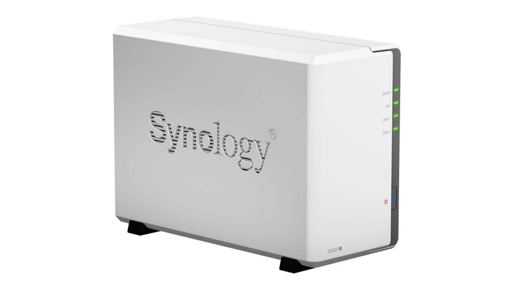 Thiết bị lưu trữ NAS Synology DS220J (2-Bay | Realtek RTD1296 | RAM 512MB | USB 3.2 )