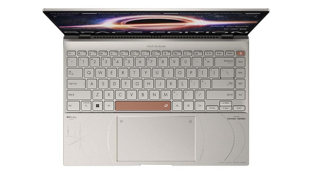 Laptop ASUS Zenbook 14X OLED Space Edition UX5401ZAS-KN070W (i7-12700H | 16GB RAM | 1TB SSD | 14-2.8K-OLED | Win11 | Zero-G Titanium)
