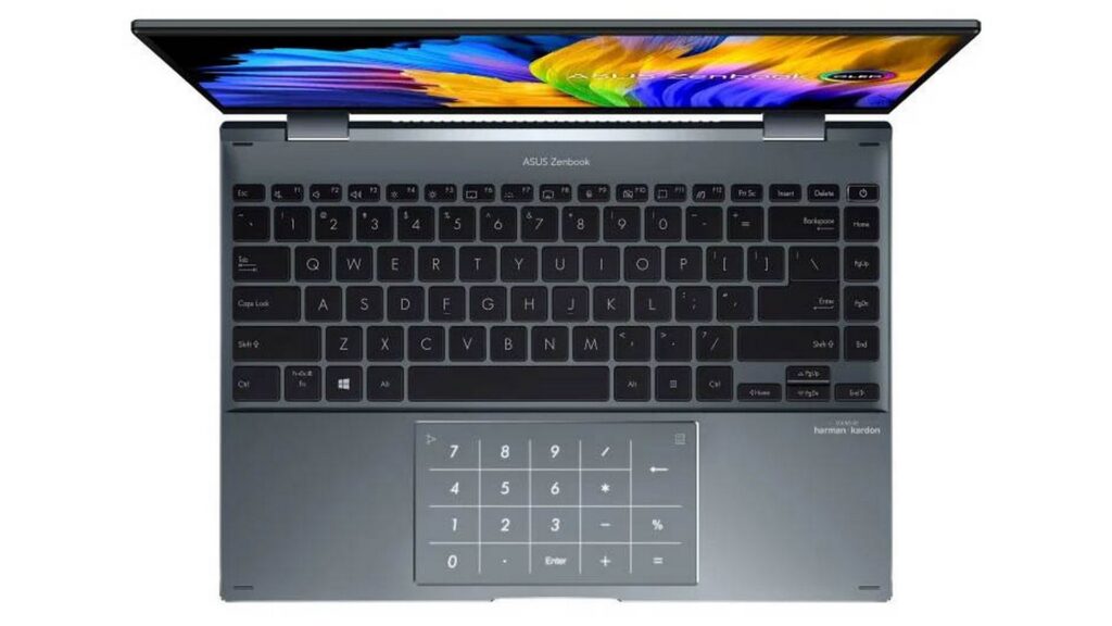 Laptop ASUS Zenbook 14 Flip OLED UP5401ZA-KN005W (i5-12500H | RAM 8GB | SSD 512GB | OLED-14-2.8K | Cảm ứng | Win11 | Pine Grey)