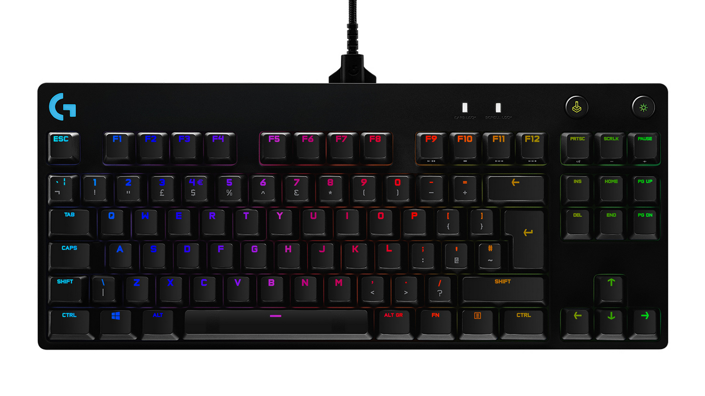Bàn Phím Cơ Logitech Pro (GX Blue Clicky Switch | ABS | LED RGB)
