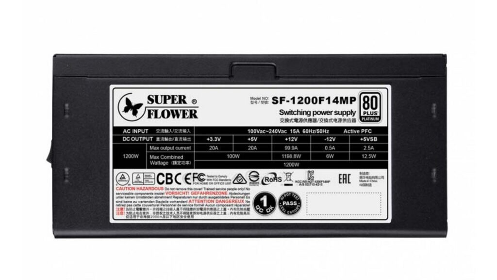 Nguồn máy tính Super Flower Leadex Platinum SE 1200W 80 Plus Platinum 9 Nguồn máy tính Super Flower Leadex Platinum SE 1200W 80 Plus Platinum