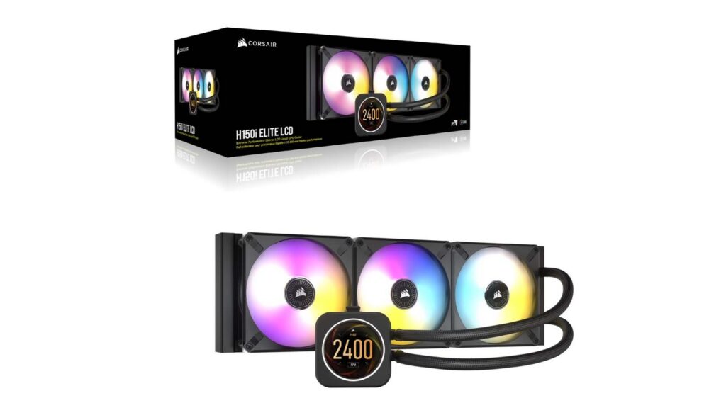 Tản nhiệt nước Corsair H150i ELITE LCD 8 Tản nhiệt nước Corsair H150i ELITE LCD