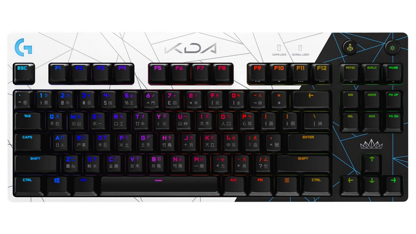 Bàn Phím Cơ Logitech Pro K/DA (GX Browm Tactile Switch | ABS | LED RGB)