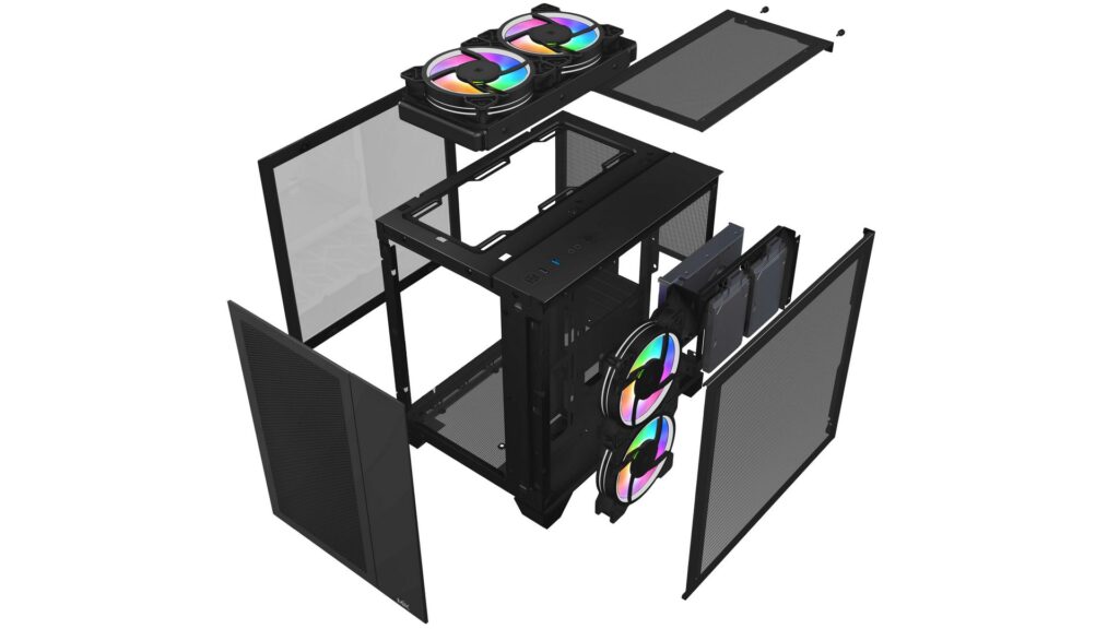 Vỏ Case Bể cá Mik LV12 Mini Flow Black