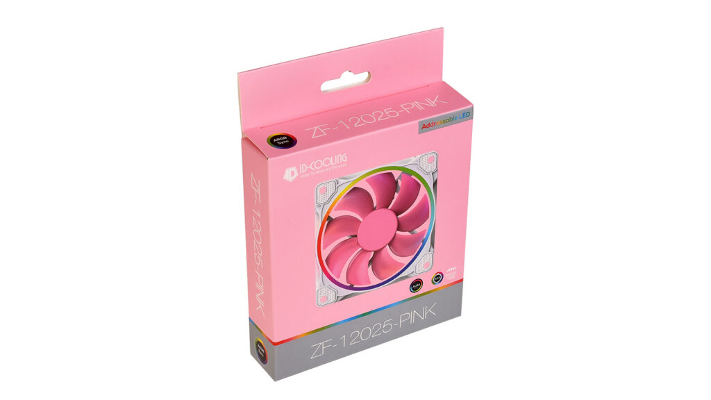 Quạt tản nhiệt ID COOLING ZF-12026 Pastel Pink 4 Quạt tản nhiệt ID COOLING ZF-12025 Pastel Pink