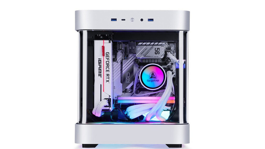 Vỏ case Segotep Slath Mini ITX (Mini Tower | Bạc)