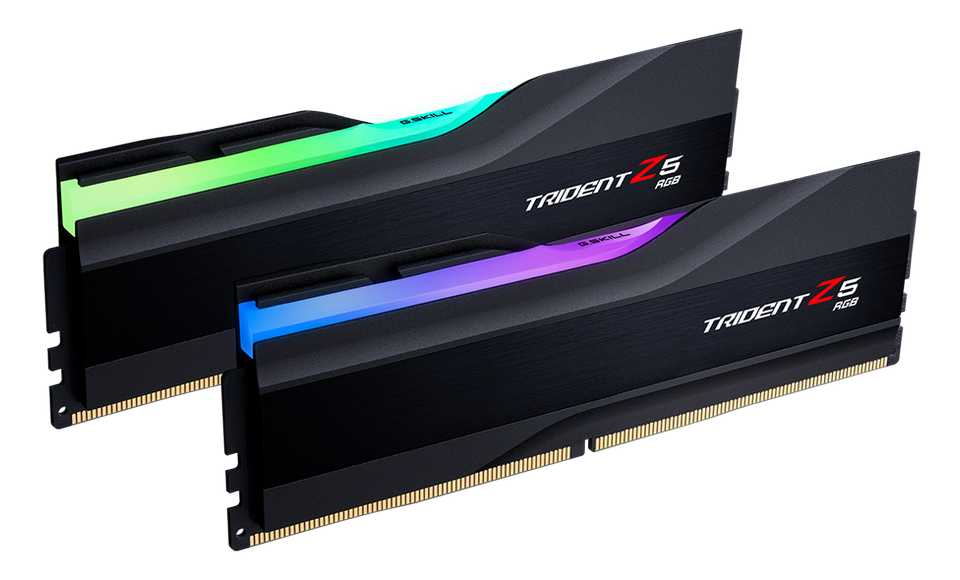 RAM G.Skill TRIDENT Z5 BLACK RGB 32GB (DDR5 | 5600MHz | C40 | 2x16GB | F5-5600J4040C16GX2-TZ5RK)