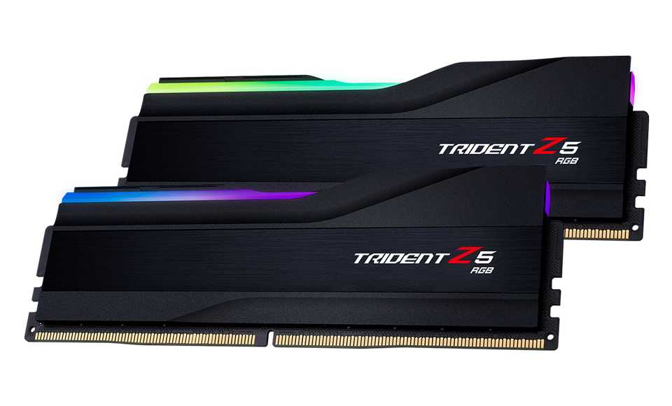 RAM G.Skill TRIDENT Z5 BLACK RGB 32GB (DDR5 | 5600MHz | C40 | 2x16GB | F5-5600J4040C16GX2-TZ5RK)