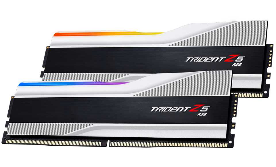RAM G.Skill TRIDENT Z5 RGB Silver 32GB (DDR5 | 6000MHz | C36 | 2x16GB | F5-6000J3636F16GX2-TZ5RS)