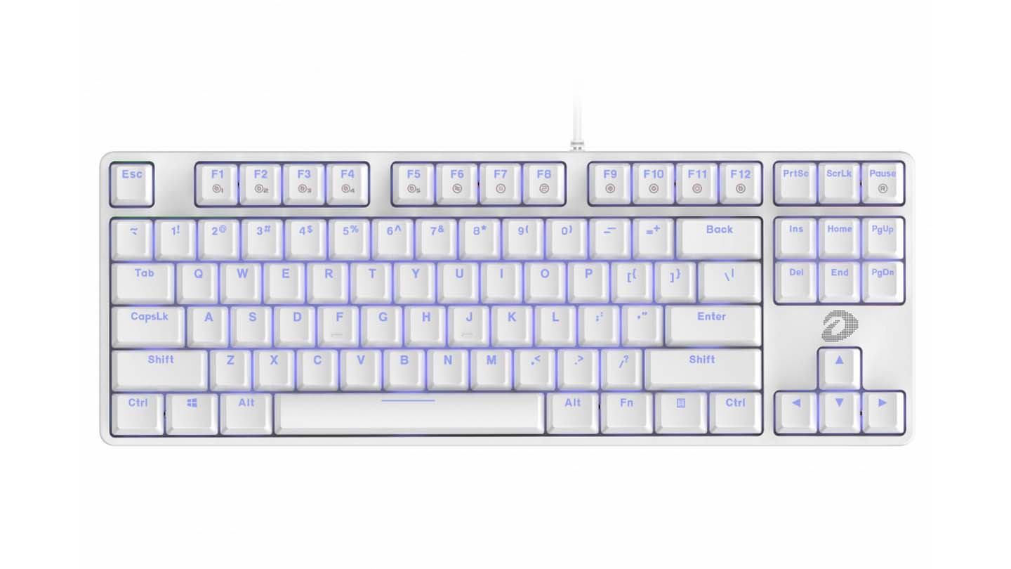 Bàn phím cơ DareU EK87 White - Red Switch