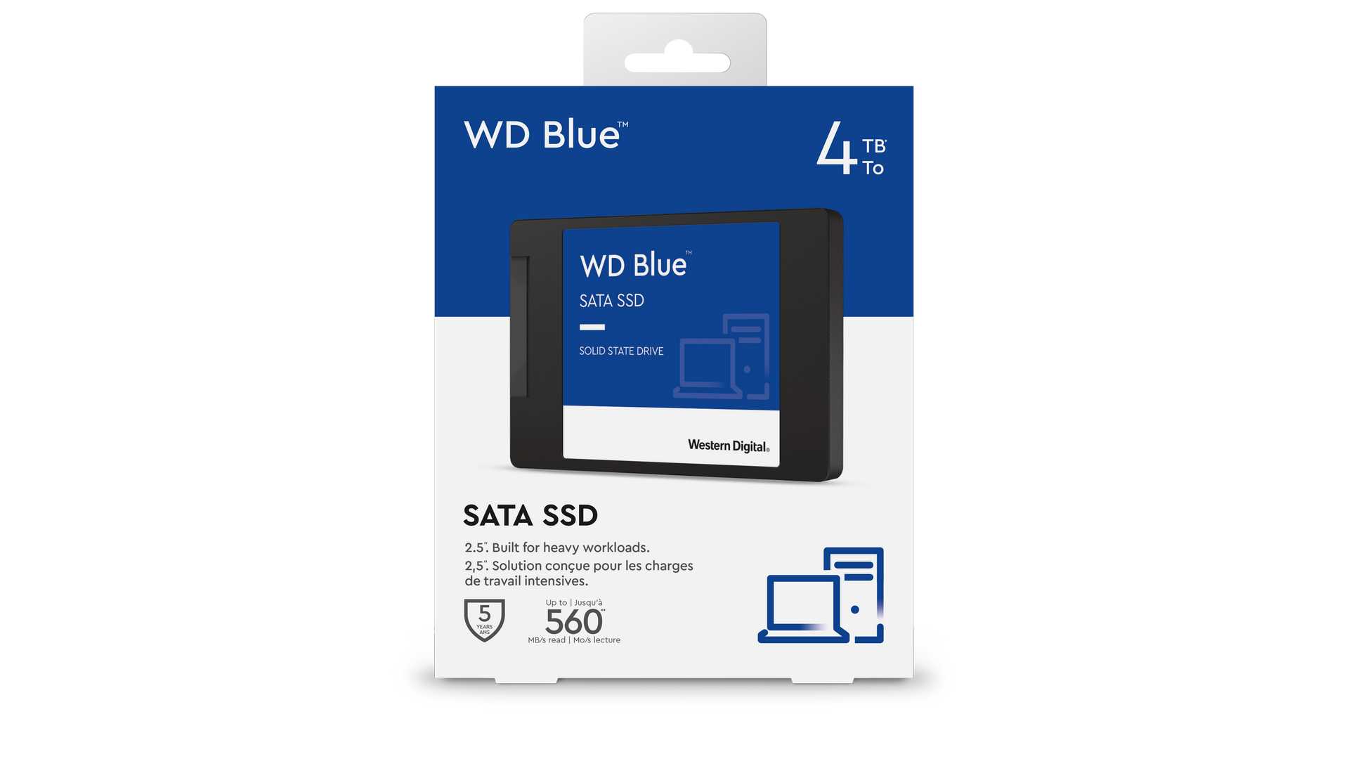 Ổ Cứng SSD SATA 2,5" WD Blue 4TB (560MB/s - 530MB/s | WDS400T2B0A)