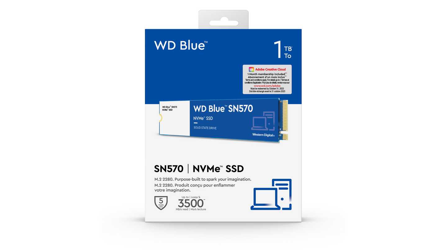 Ổ Cứng SSD NVMe WD Blue SN570 1TB (3500MB/s - 3000MB/s | WD100T3B0C)