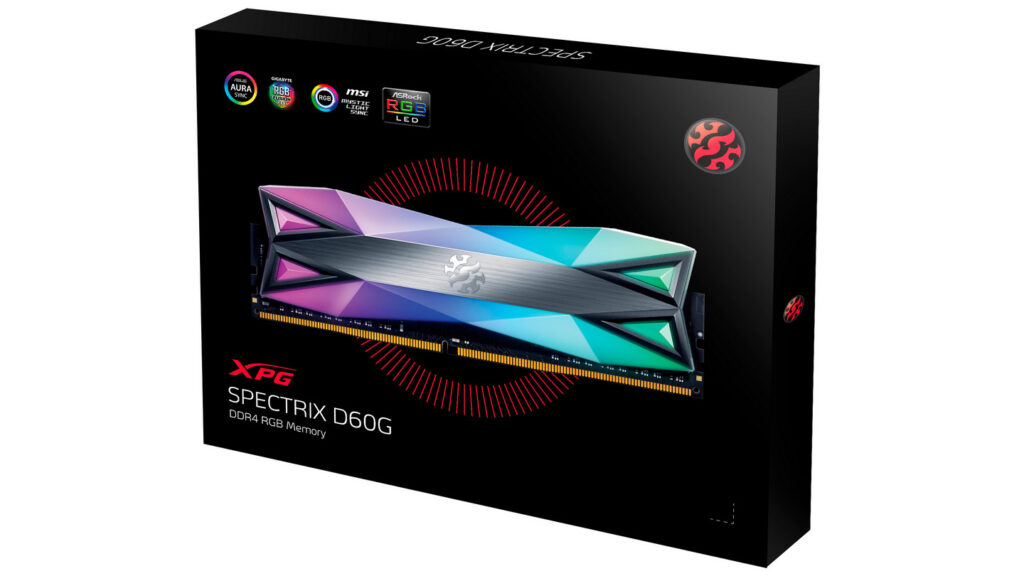 RAM Adata XPG Spectrix D60G RGB 8GB (1x8GB | DDR4 | 3200MHz | Grey) 8 RAM Adata XPG Spectrix D60G RGB 8GB (1x8GB | DDR4 | 3200MHz | Grey)