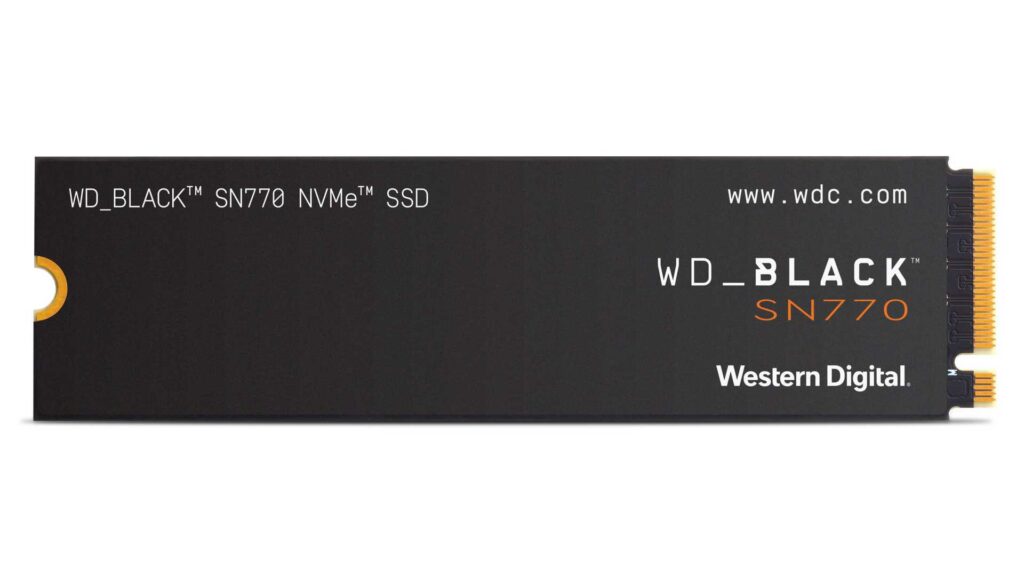 Ổ Cứng SSD NVMe WD_BLACK SN770 250GB (PCIe Gen4x4 | 4,000MB/s - 2,000MB/s | WDS250G3X0E)