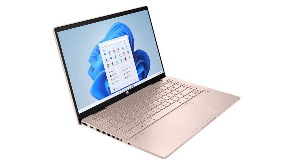 Laptop HP Pavilion x360 14-ek0056TU 6L294PA (i5-1235U | RAM 8GB | SSD 512GB | 14FHD-Touch | Win11 | Gold | Pen)