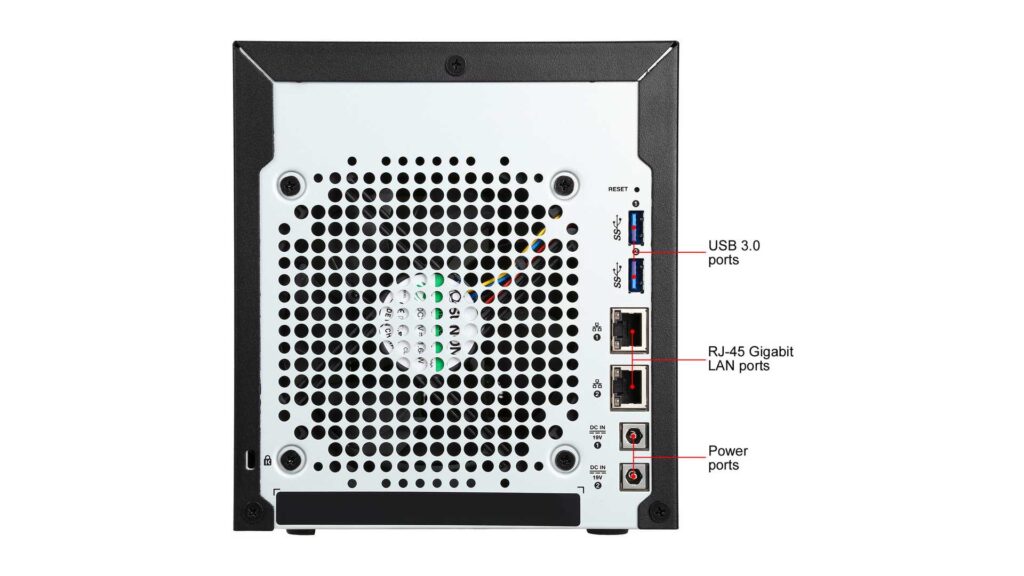 NAS WD My Cloud EX4100 0TB WDBWZE0000NBK-SESN (Dual-Core | RAM 2GB | 4 BAY 3.5" | 2 RJ45 | USB)