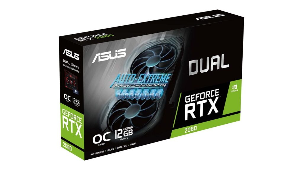 Card màn hình Asus Dual  RTX 2060 EVO OC 12G (DUAL-RTX2060-O12G-EVO)