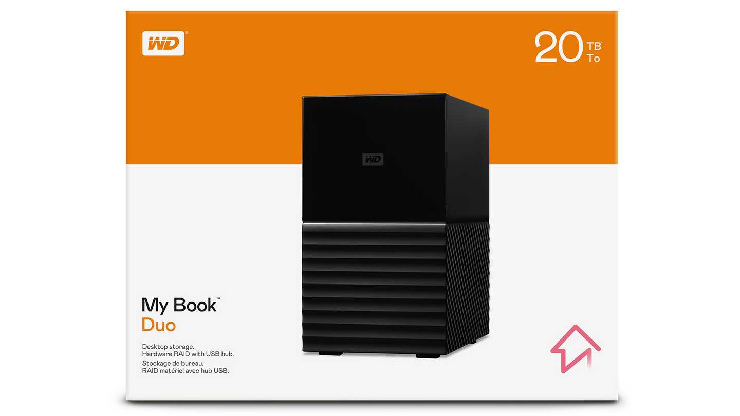 Ổ Cứng Gắn Ngoài WD My Book Duo 20TB (3,5" | USB-C | WDBFBE0200JBK-SESN)