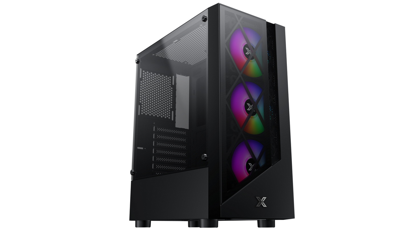Vỏ Case Xigmatek Duke 3F Black (MidTower | Màu Đen | Sẵn 3 Fan)