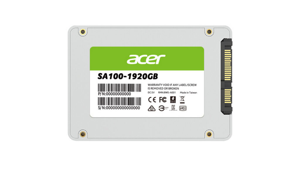 Ổ cứng SSD Acer SA100 240GB (Sata III 2.5" | 560 MB/s | 500 MB/s)