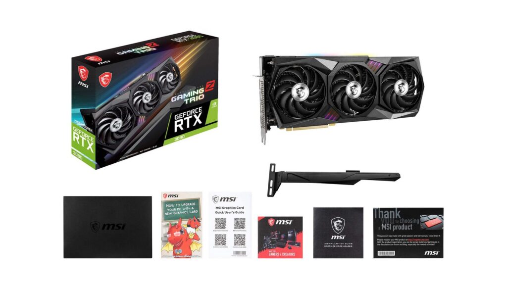 Card màn hình MSI GeForce RTX 3080 GAMING Z TRIO 12G LHR