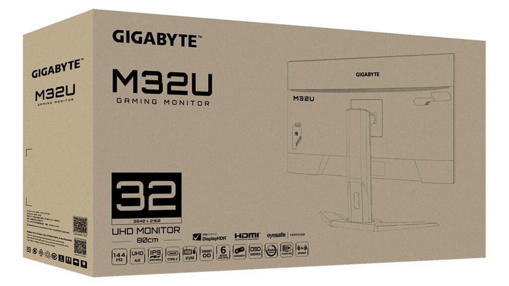 Màn hình Gigabyte M32U (32inch | UHD | IPS | 144Hz | HDR400 | FreeSync Premium ) 19 Màn hình Gigabyte M32U (32inch | UHD | IPS | 144Hz | HDR400 | FreeSync Premium )