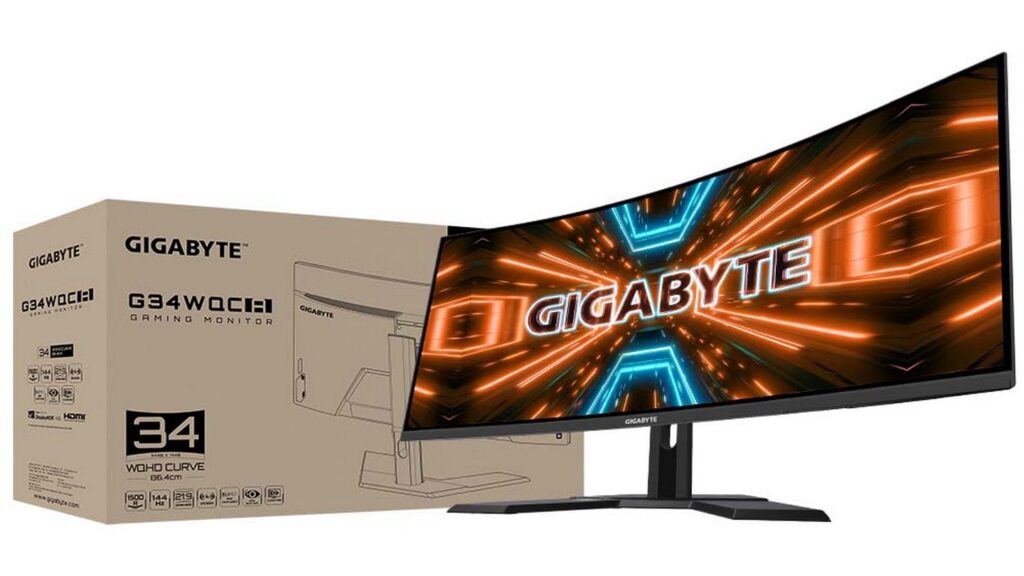 Màn hình cong Gigabyte G34WQC A (34inch | WQHD | VA | 144Hz | HDR400 | FreeSync Premium )