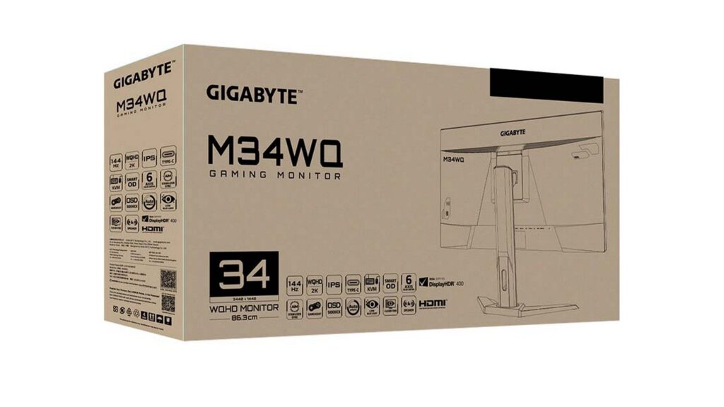 Màn hình Gigabyte M34WQ (34inch | WQHD | IPS | 144Hz | HDR400 | FreeSync Premium )