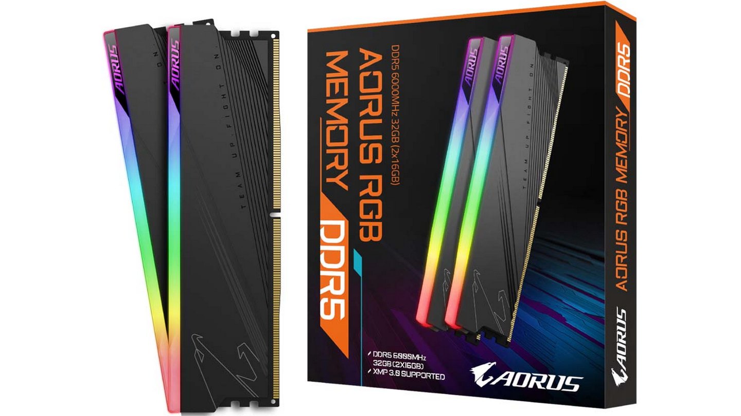 RAM Gigabyte AORUS RGB 32GB (DDR5 | 6000MHz | C40 | 2x16GB)