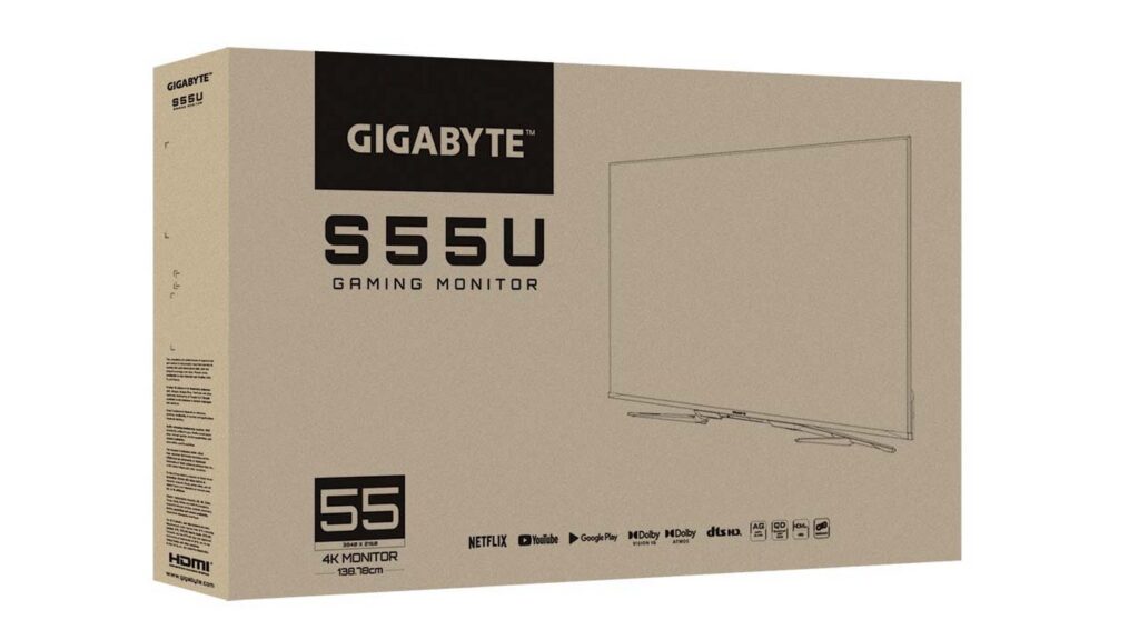 Màn hình Gigabyte S55U (55inch | 4K UHD | VA | 120Hz | HDR10+ | FreeSync Premium)