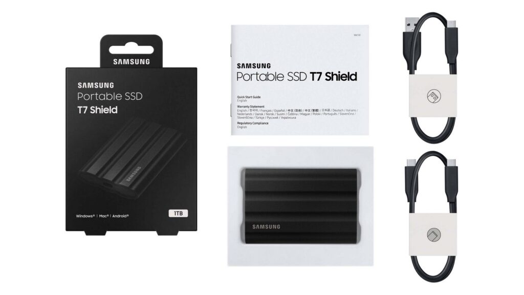 Ổ Cứng Di Động Samsung T7 Shield 1TB Black