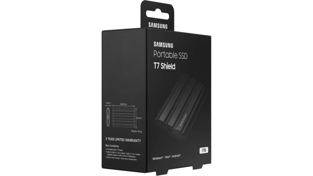 Ổ Cứng Di Động Samsung T7 Shield 2TB Black 16 Ổ Cứng Di Động Samsung T7 Shield 2TB Black
