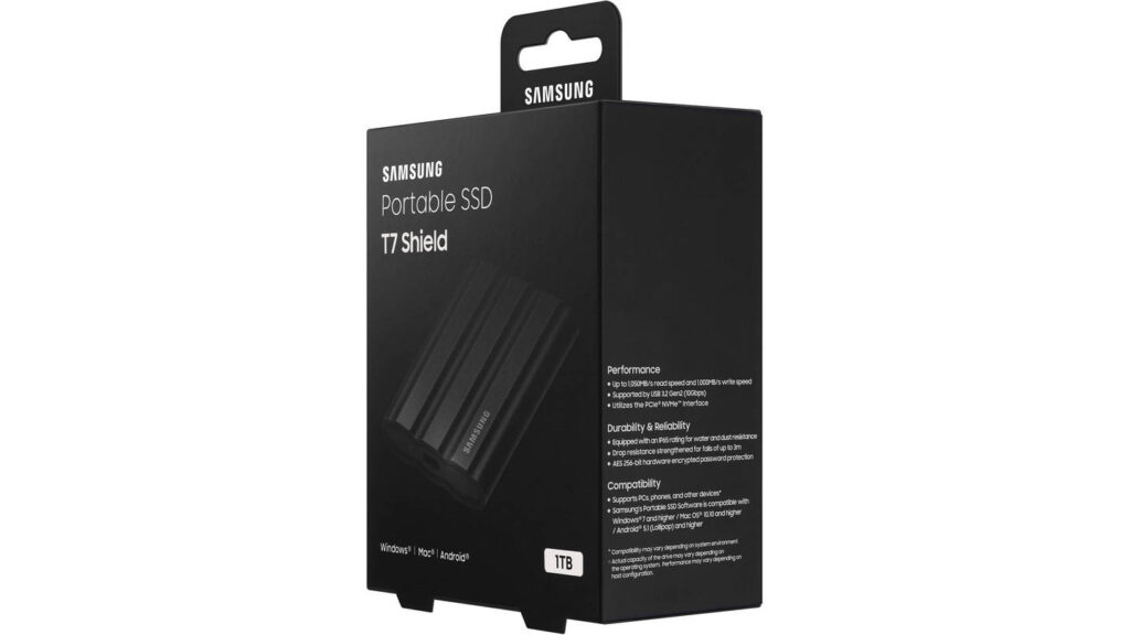 Ổ Cứng Di Động Samsung T7 Shield 2TB Black 14 Ổ Cứng Di Động Samsung T7 Shield 2TB Black