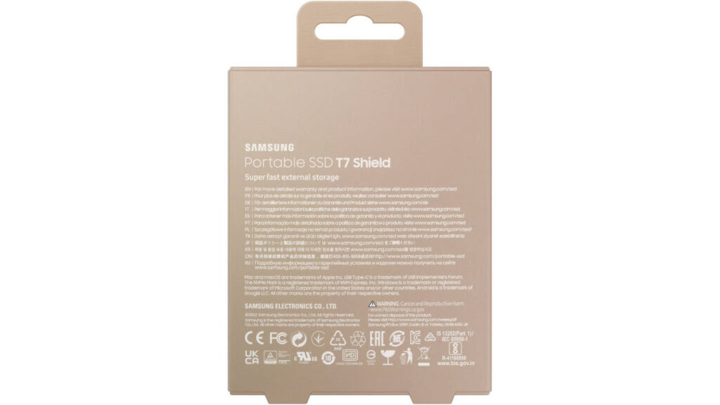 Ổ Cứng Di Động Samsung T7 Shield 2TB Beige