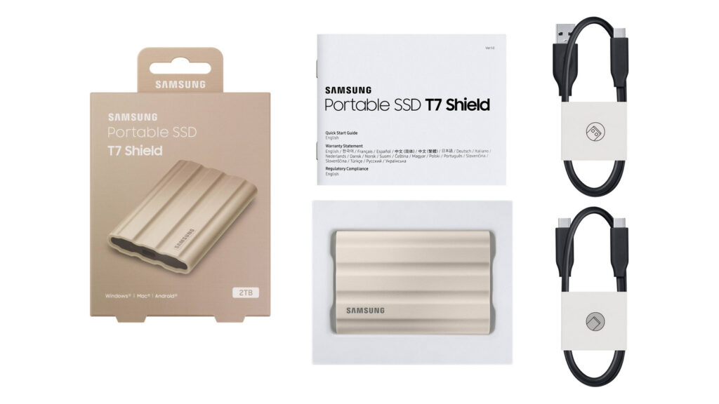 Ổ Cứng Di Động Samsung T7 Shield 1TB Beige 22 Ổ Cứng Di Động Samsung T7 Shield 1TB Beige