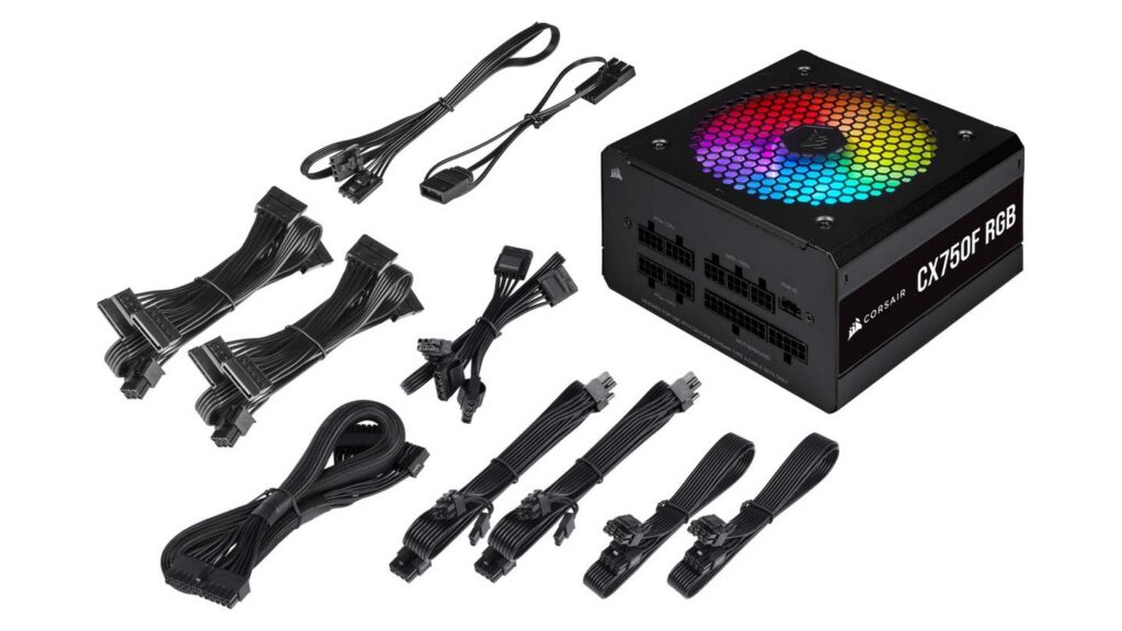 Nguồn máy tính Corsair CX750F RGB (750W | 80 Plus Bronze | Fully Modular)