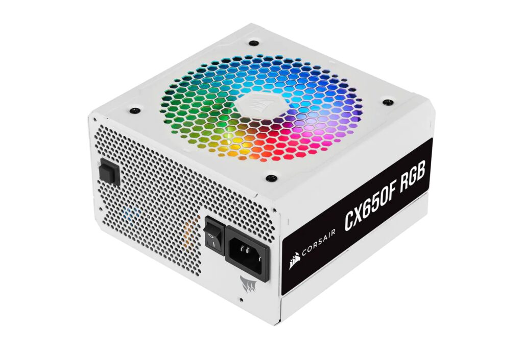 Nguồn máy tính Corsair CX650F White RGB (650W | 80 Plus Bronze | Fully Modular)