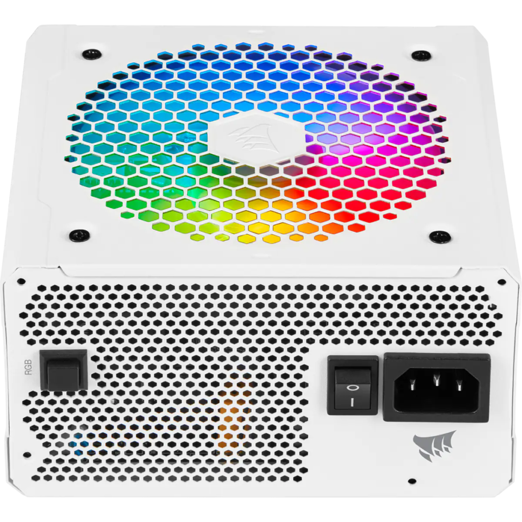 Nguồn máy tính Corsair CX550F White RGB (550W | 80 Plus Bronze | Fully Modular)