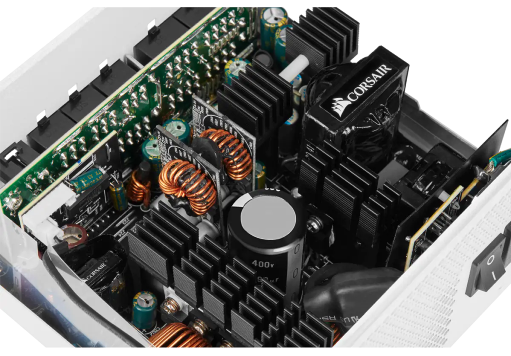 Nguồn máy tính Corsair CX550F White RGB (550W | 80 Plus Bronze | Fully Modular)